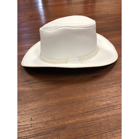 American Hat Makers Women’s White Leather Cowgirl Hat - Size Small main image 7